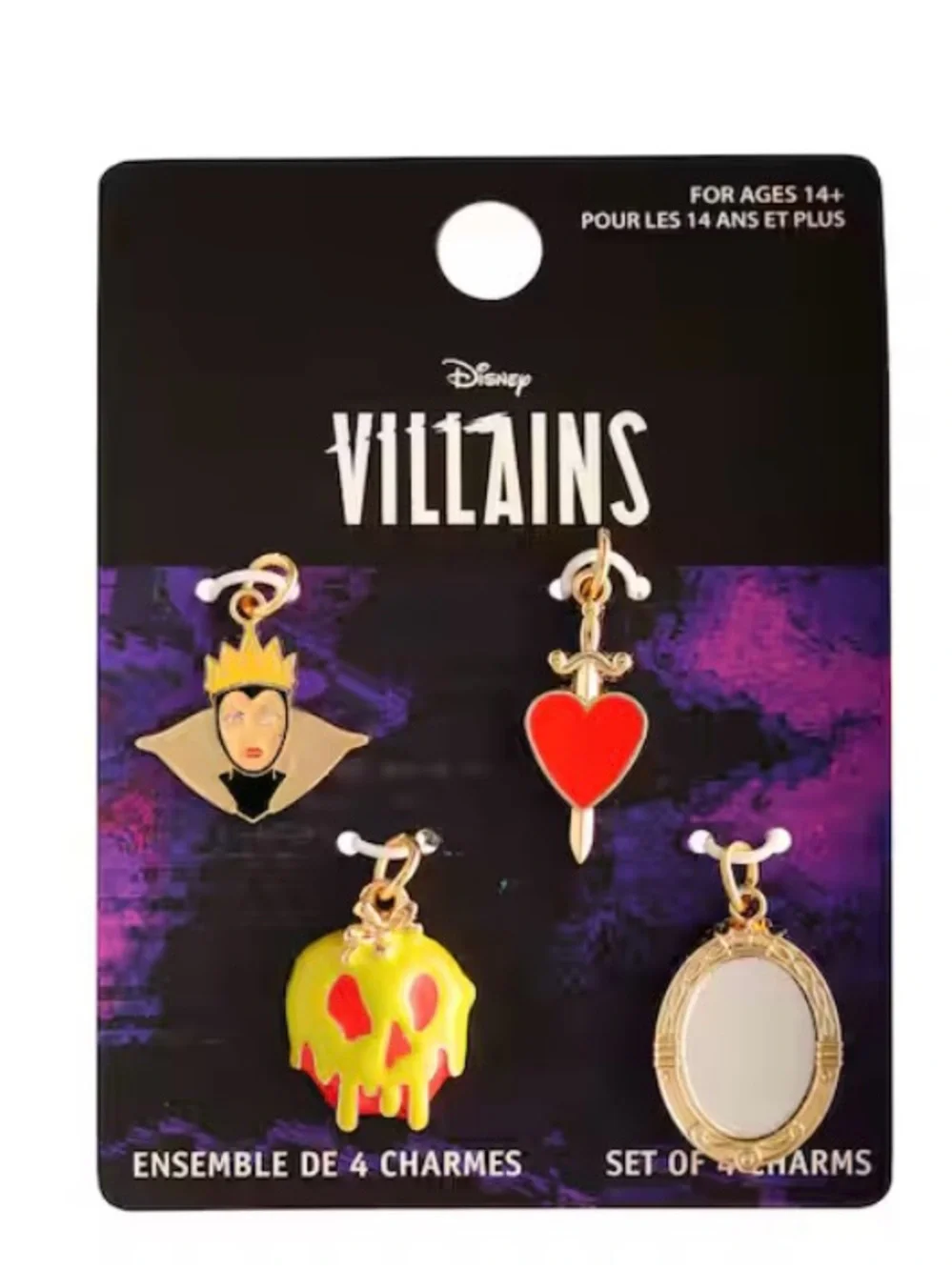 Disney Villains Kids Charm Set — Red, Yellow, Gold, White